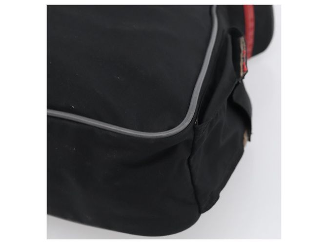Bolso de Hombro PRADA Nylon Negro Plata Auth 211044A - Jerrillo - vista 16