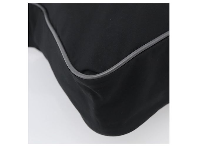 Bolso de Hombro PRADA Nylon Negro Plata Auth 211044A - Jerrillo - vista 17