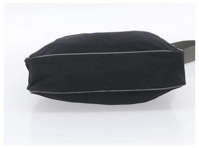 Bolso de Hombro PRADA Nylon Negro Plata Auth 211044A - Jerrillo - vista 5