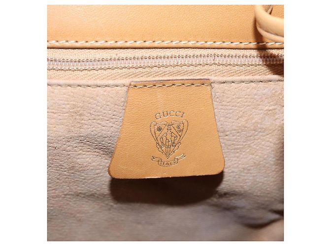 GUCCI Micro GG Supreme Shoulder Bag PVC Beige Gold Auth BA16707 - Jerrillo - vista 13
