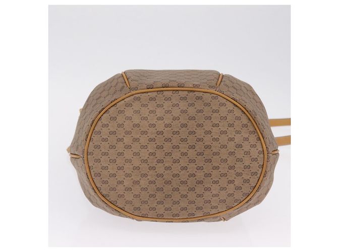 GUCCI Micro GG Supreme Shoulder Bag PVC Beige Gold Auth BA16707 - Jerrillo - vista 5