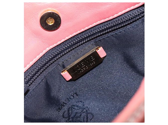 LOEWE Shoulder Bag Leather Pink Gold Auth BA16679 - Jerrillo - vista 17