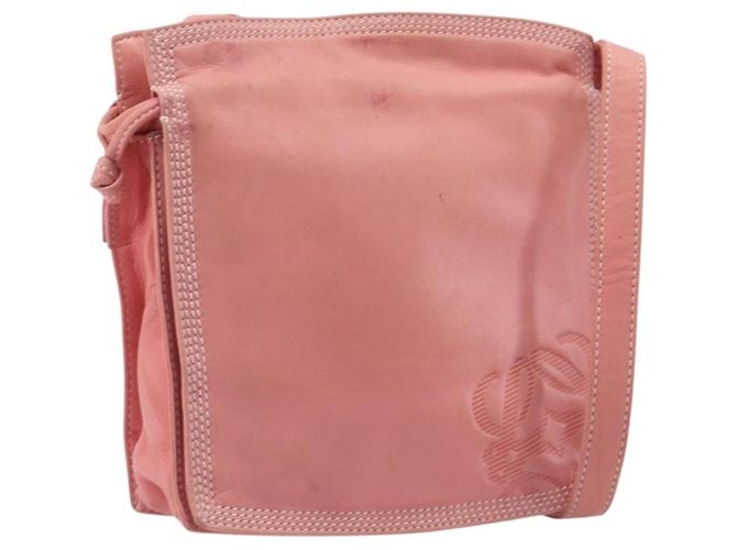 LOEWE Shoulder Bag Leather Pink Gold Auth BA16679 - Jerrillo - vista 2