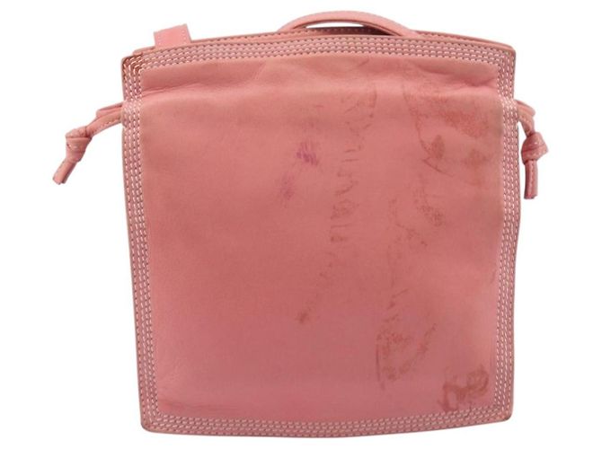 LOEWE Shoulder Bag Leather Pink Gold Auth BA16679 - Jerrillo - vista 3