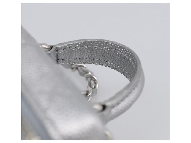 CHANEL Matelasse Chain Shoulder Vanity Pouch Caviar Skin 2way CC Auth 208451SAM - Jerrillo - vista 8