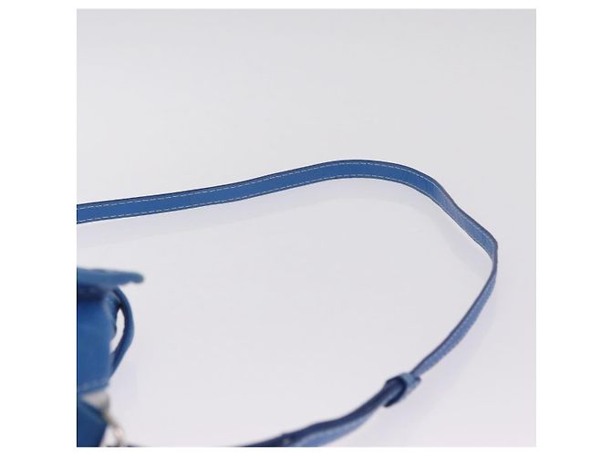 Balenciaga Bazaar Shopper XS Bag Leather 2way Blue Silver 452458 Auth 208406A - Jerrillo - vista 10