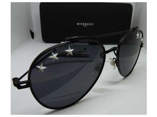 Givenchy Occhiali da Sole Aviatore Stelle Nero Metallo - vista 3