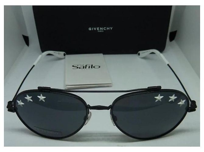Givenchy Occhiali da Sole Aviatore Stelle Nero Metallo - vista 7