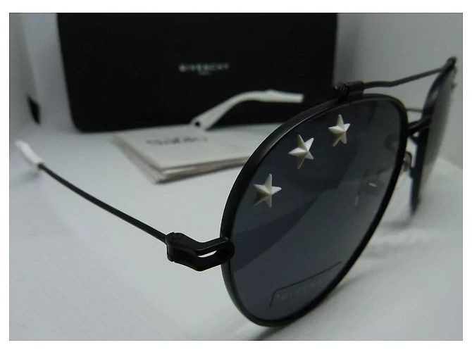 Givenchy Occhiali da Sole Aviatore Stelle Nero Metallo - vista 8