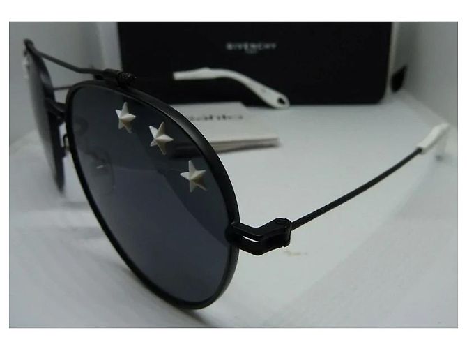 Givenchy Occhiali da Sole Aviatore Stelle Nero Metallo - vista 9