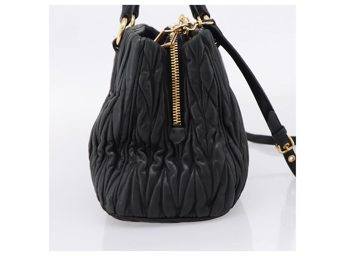 Miu Miu Madras Bowler Matelasse Leather Medium - vista 3