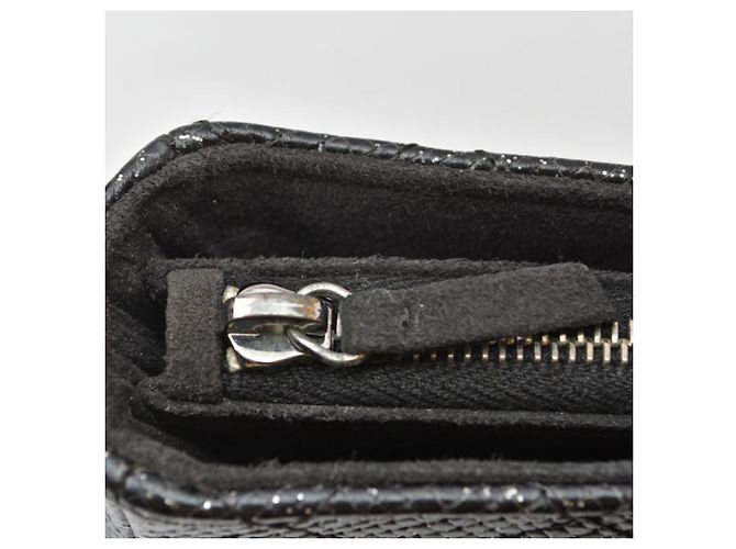 Monedero Chanel de piel negra - vista 4