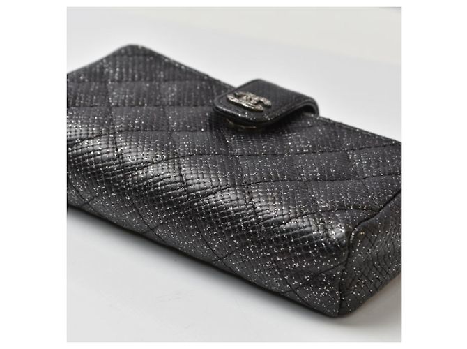 Monedero Chanel de piel negra - vista 5