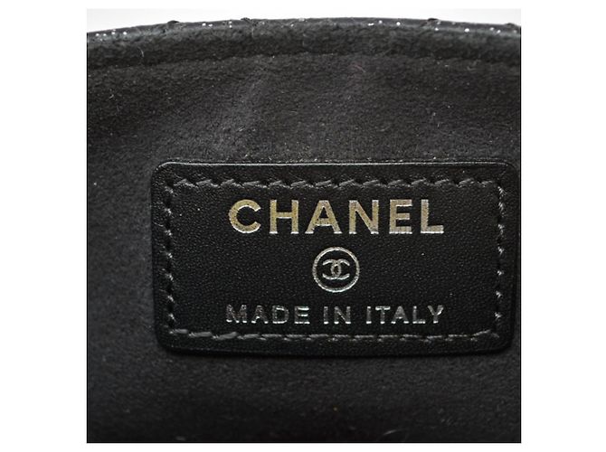 Monedero Chanel de piel negra - vista 7