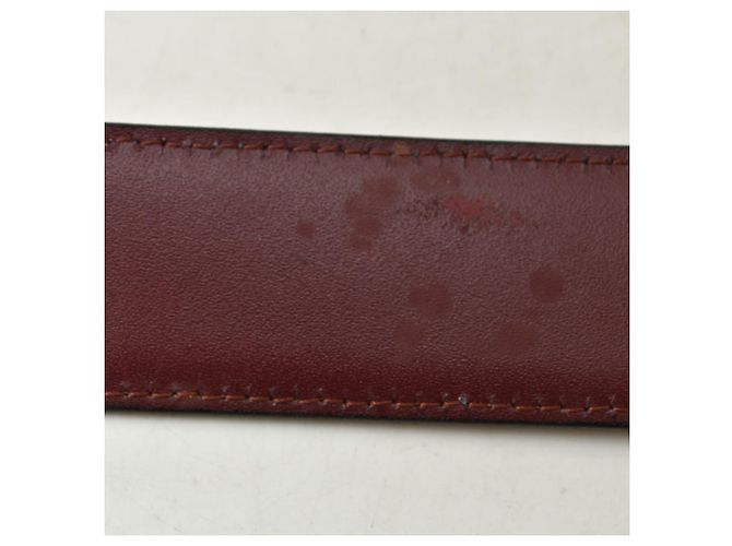 Cartier Gürtel aus Bordeaux-Leder - Ansicht 3