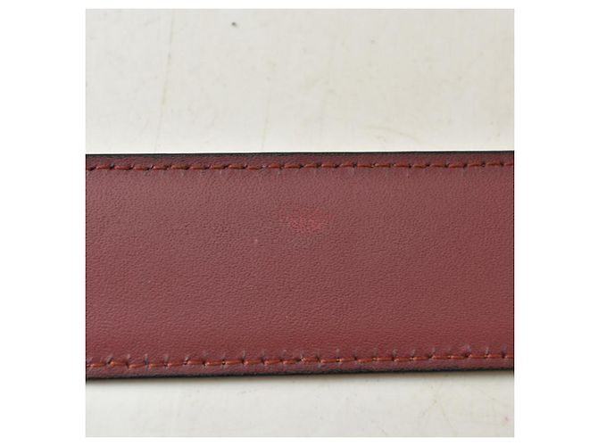 Cartier Gürtel aus Bordeaux-Leder - Ansicht 5