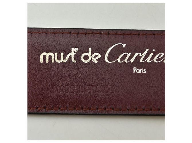 Cartier Gürtel aus Bordeaux-Leder - Ansicht 6