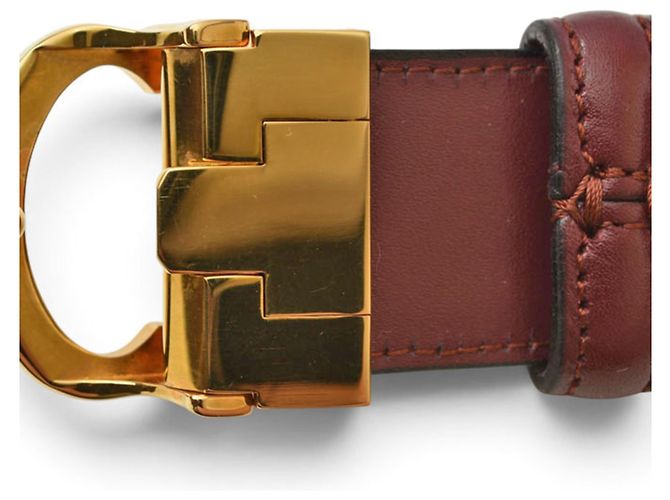 Cartier Gürtel aus Bordeaux-Leder - Ansicht 8