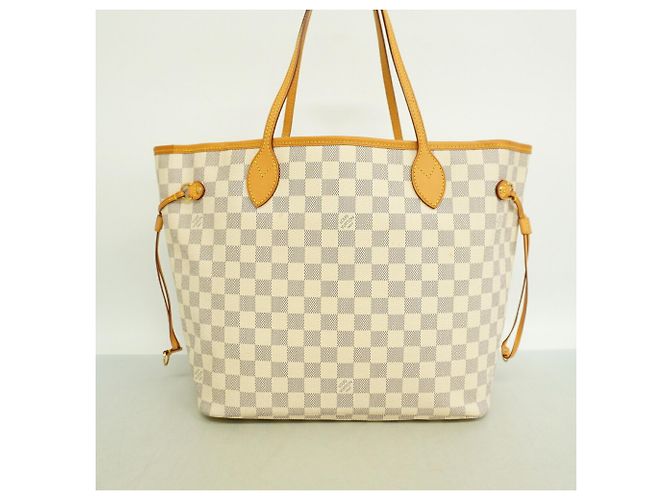 Sac Cabas Louis Vuitton Damier Azur Neverfull MM - vue 11