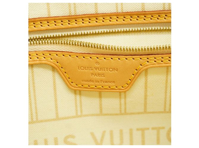 Sac Cabas Louis Vuitton Damier Azur Neverfull MM - vue 5