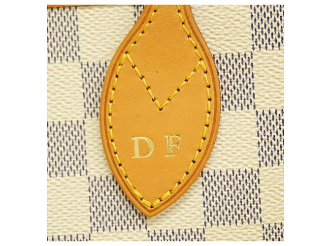 Sac Cabas Louis Vuitton Damier Azur Neverfull MM - vue 6