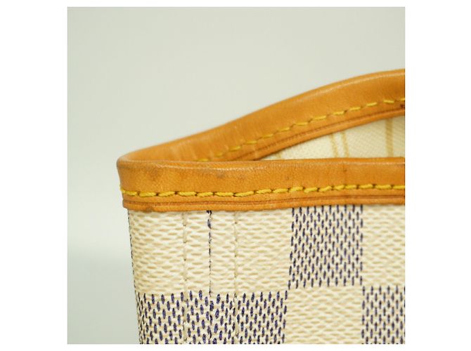 Sac Cabas Louis Vuitton Damier Azur Neverfull MM - vue 7