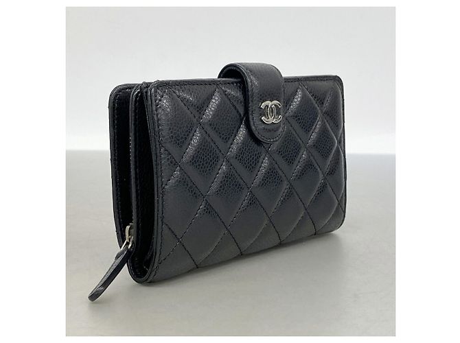 Carteira Chanel Matelassé em couro Caviar - vista 2