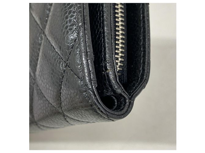 Carteira Chanel Matelassé em couro Caviar - vista 6