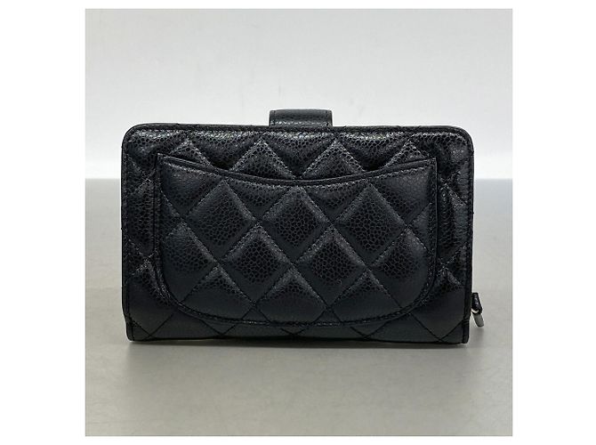 Carteira Chanel Matelassé em couro Caviar - vista 8