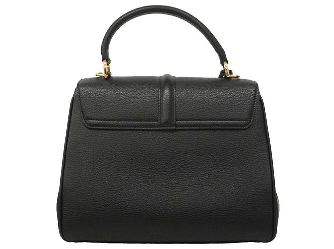 Céline Celine Handtasche aus schwarzem Leder - Ansicht 9