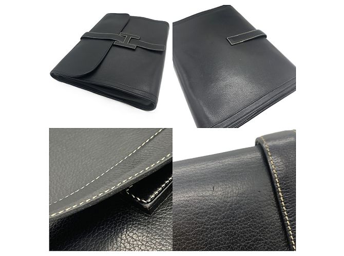 Hermès Sac pochette Hermes Jige PM Black - vue 5