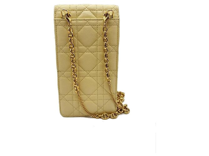 Christian Dior Dior Calo Cannage Schultertasche mit Kette - Ansicht 2