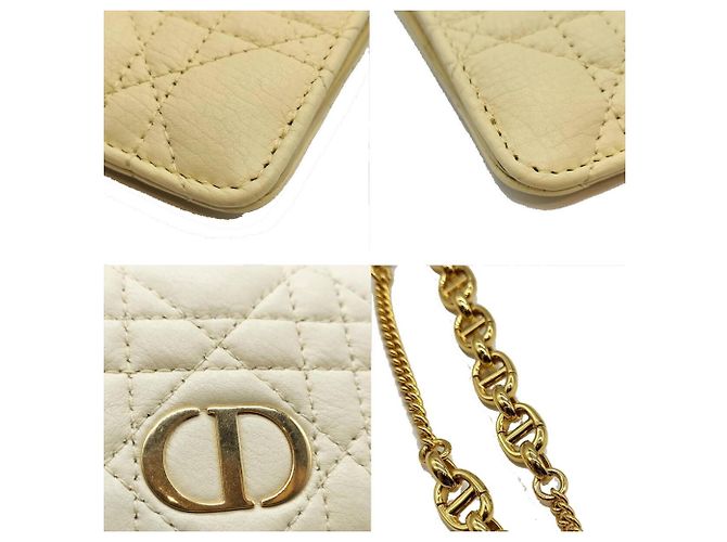Christian Dior Dior Calo Cannage Schultertasche mit Kette - Ansicht 5