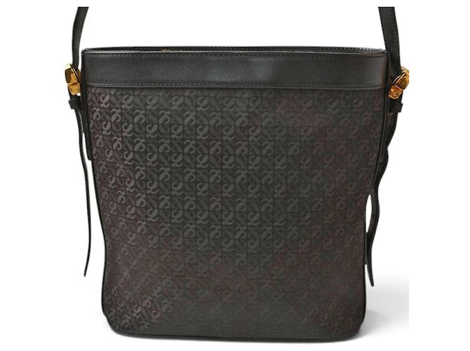 Borsa a tracolla Loewe in tela e pelle nera - vista 7