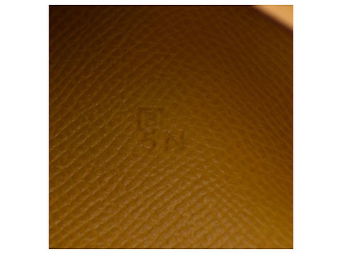 Hermès Ensemble carnet Agenda Hermes en cuir Epsom jaune - vue 11