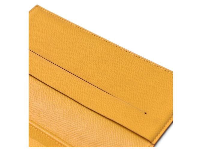 Hermès Ensemble carnet Agenda Hermes en cuir Epsom jaune - vue 8