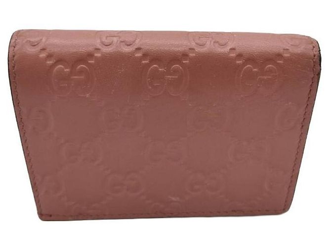 Cartera compacta Gucci Guccissima Cherry - vista 2