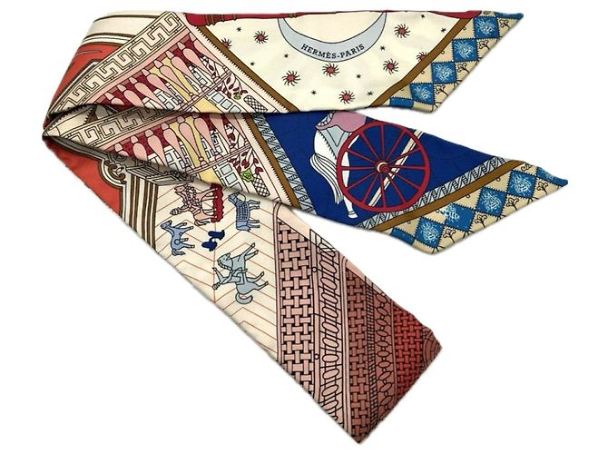 Hermès Lenço de Seda Hermes - Objet de Curiosité - vista 3