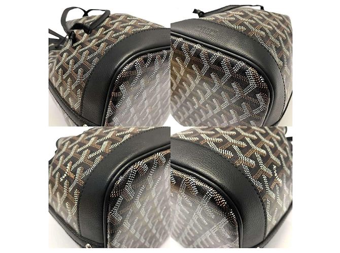 Borsa a Secchiello Goyard Petit Flot Spalla Nero - vista 3