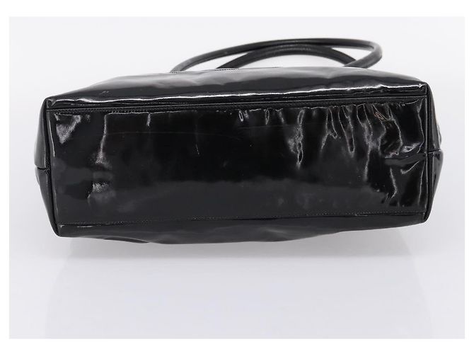 CHANEL COCO Mark Tote Bag Patent Black Gold Tone CC Auth bs37158 - Jerrillo - vue 5