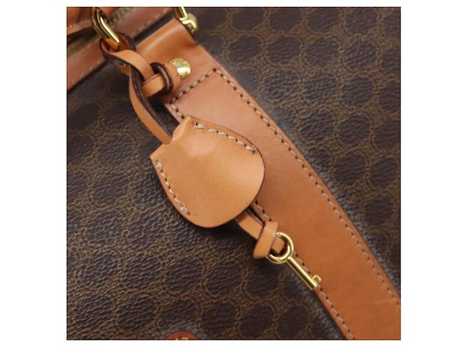 Céline CELINE Macadam Boston Bag PVC Brown Gold Tone Auth 206697A - Jerrillo - vista 16