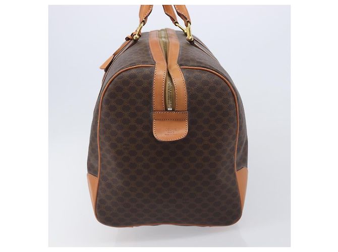 Céline CELINE Macadam Boston Bag PVC Brown Gold Tone Auth 206697A - Jerrillo - vista 5