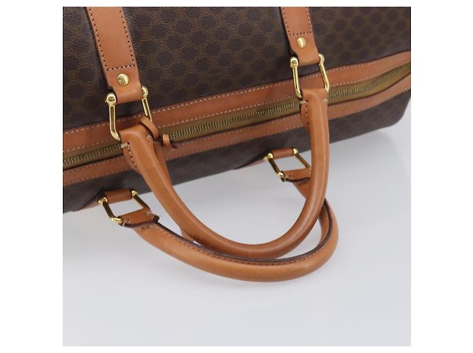 Céline CELINE Macadam Boston Bag PVC Brown Gold Tone Auth 206697A - Jerrillo - vista 7