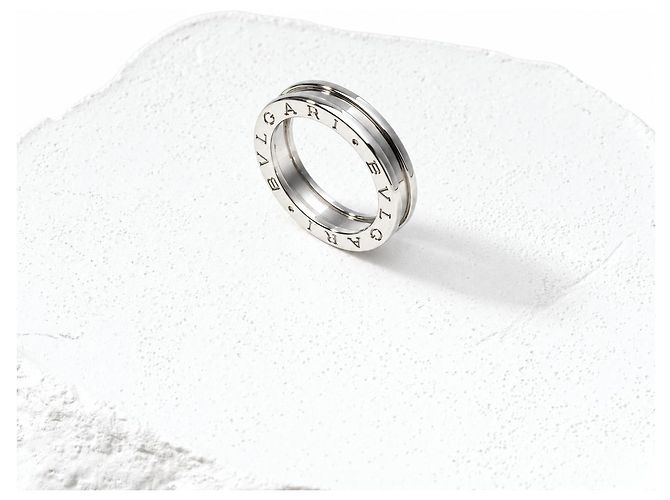 Bulgari B.zero1 Ring Weißgold 750/18kt Trauring 6,23 g Gr. 51 Designer - Ansicht 2