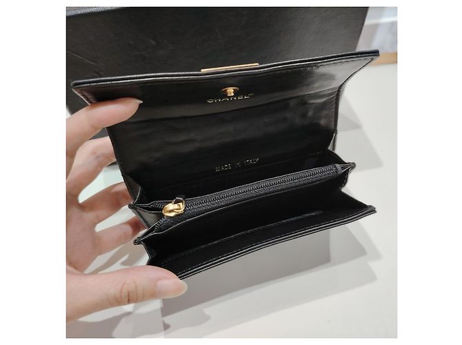 Cartera Chanel de piel negra - vista 10