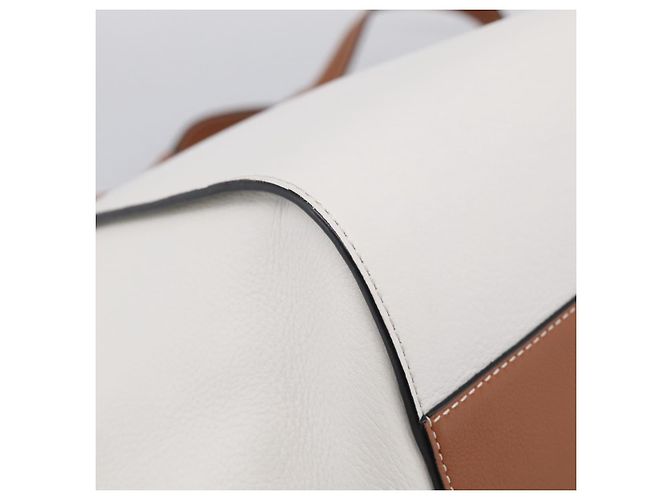 LOEWE Hammock Mini Hand Bag Leather 2way White Silver Auth 212709SM - Jerrillo - view 19