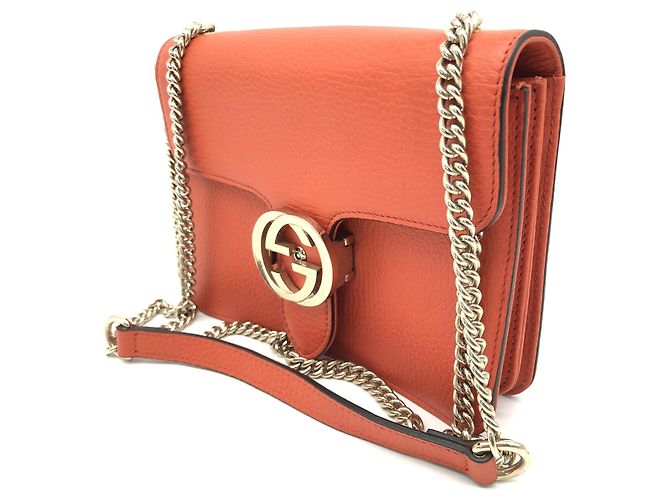 Gucci Interlocking Chain Leather Small - vue 5