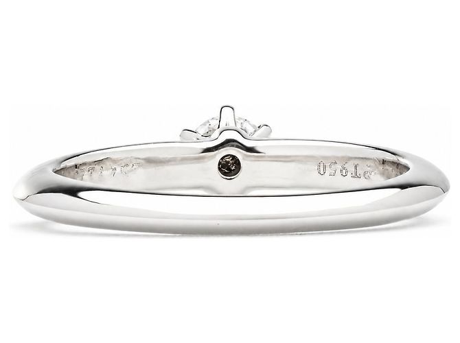 Tiffany & Co. Setting Anillo Solitario Platino 950 Diamante 0,22 ct G/VS1 Talla 47 - vista 4