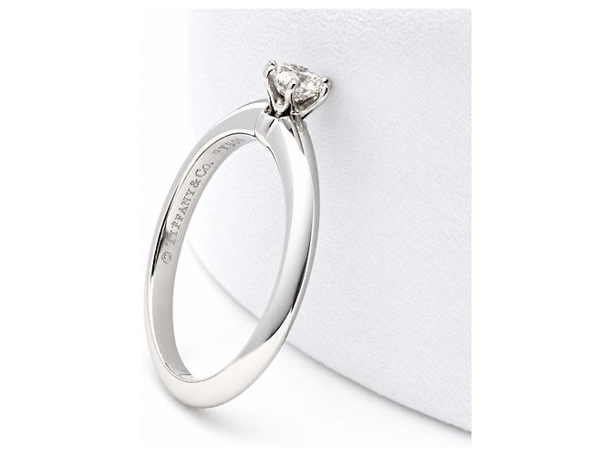 Tiffany & Co. Setting Anillo Solitario Platino 950 Diamante 0,22 ct G/VS1 Talla 47 - vista 5