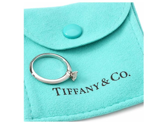 Tiffany & Co. Setting Anillo Solitario Platino 950 Diamante 0,22 ct G/VS1 Talla 47 - vista 8
